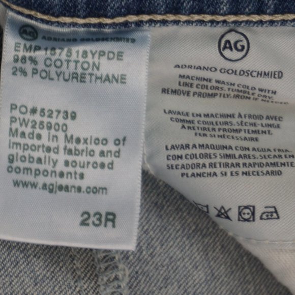 New AG Mari High Rise Slim Straight Leg Jeans in 18 Years Pride size 23 - Picture 16 of 16